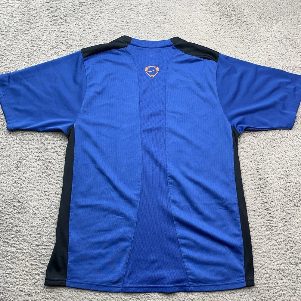 Nike Total 90 Shirt Mens L Blue T90 Soccer Jersey Dri-Fit Tee Vented‎ Athleisure
